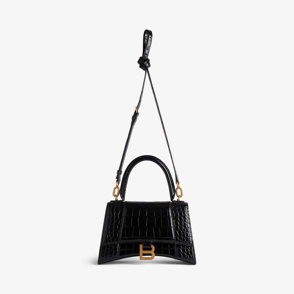 Women's Hourglass Handbag Small in Black