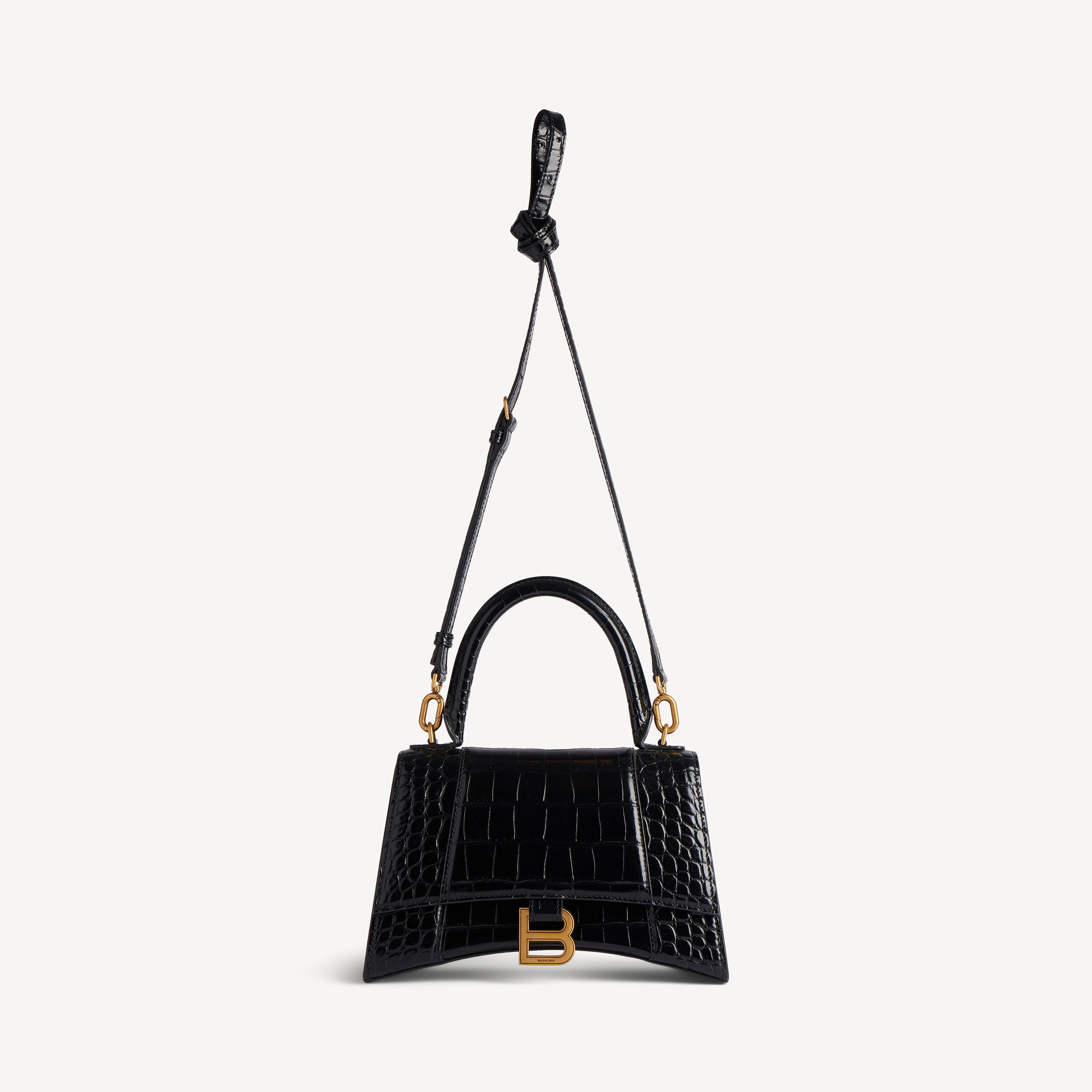 Women's Hourglass Handbag Small in Black