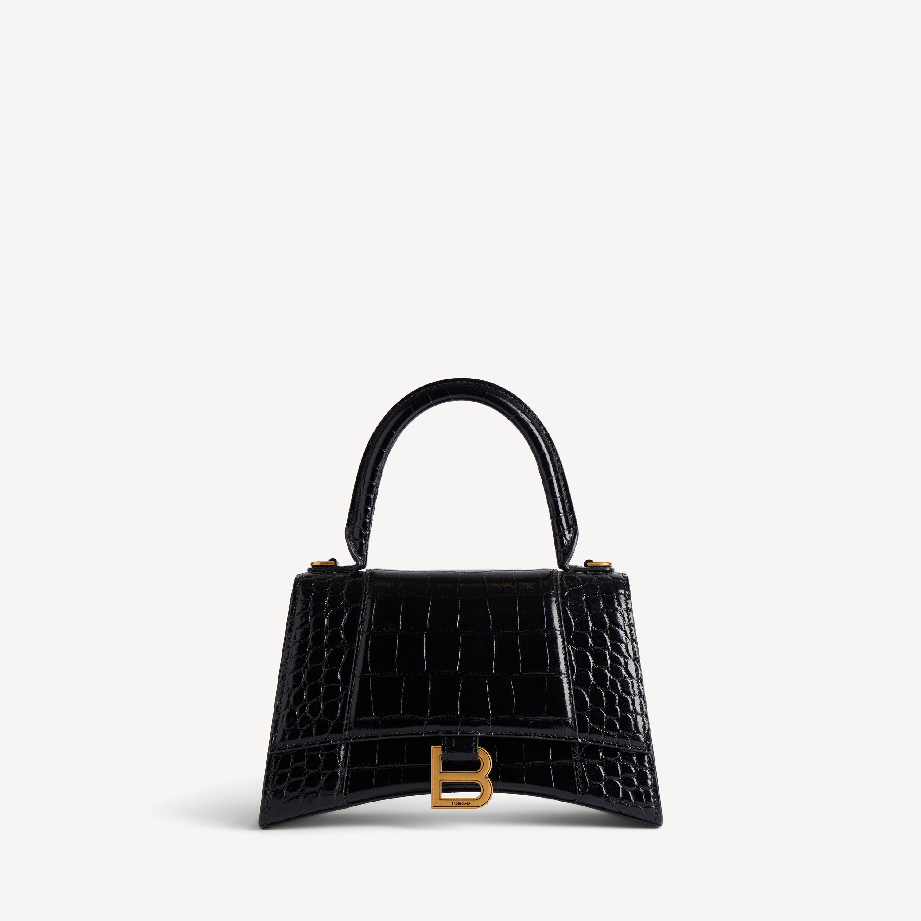 Women's Hourglass Handbag Small in Black