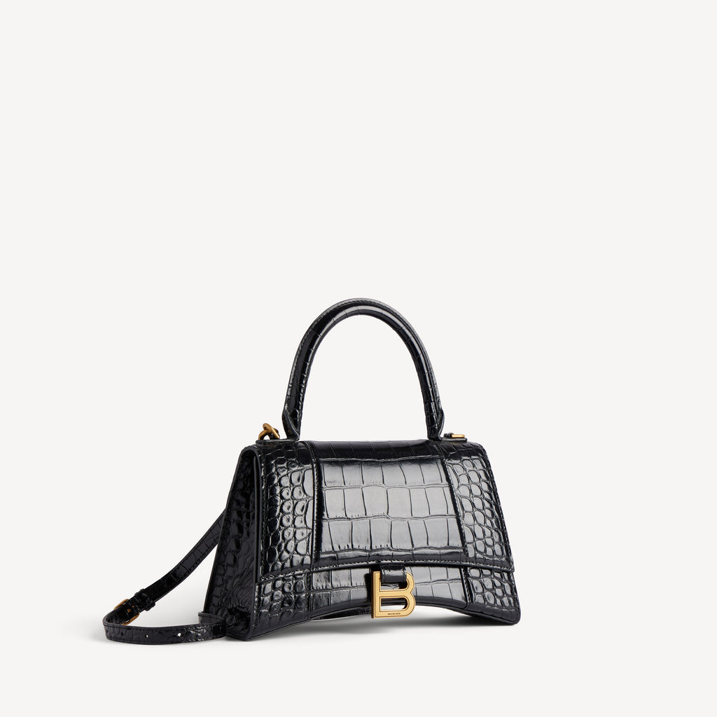 Women's Hourglass Handbag Small in Black