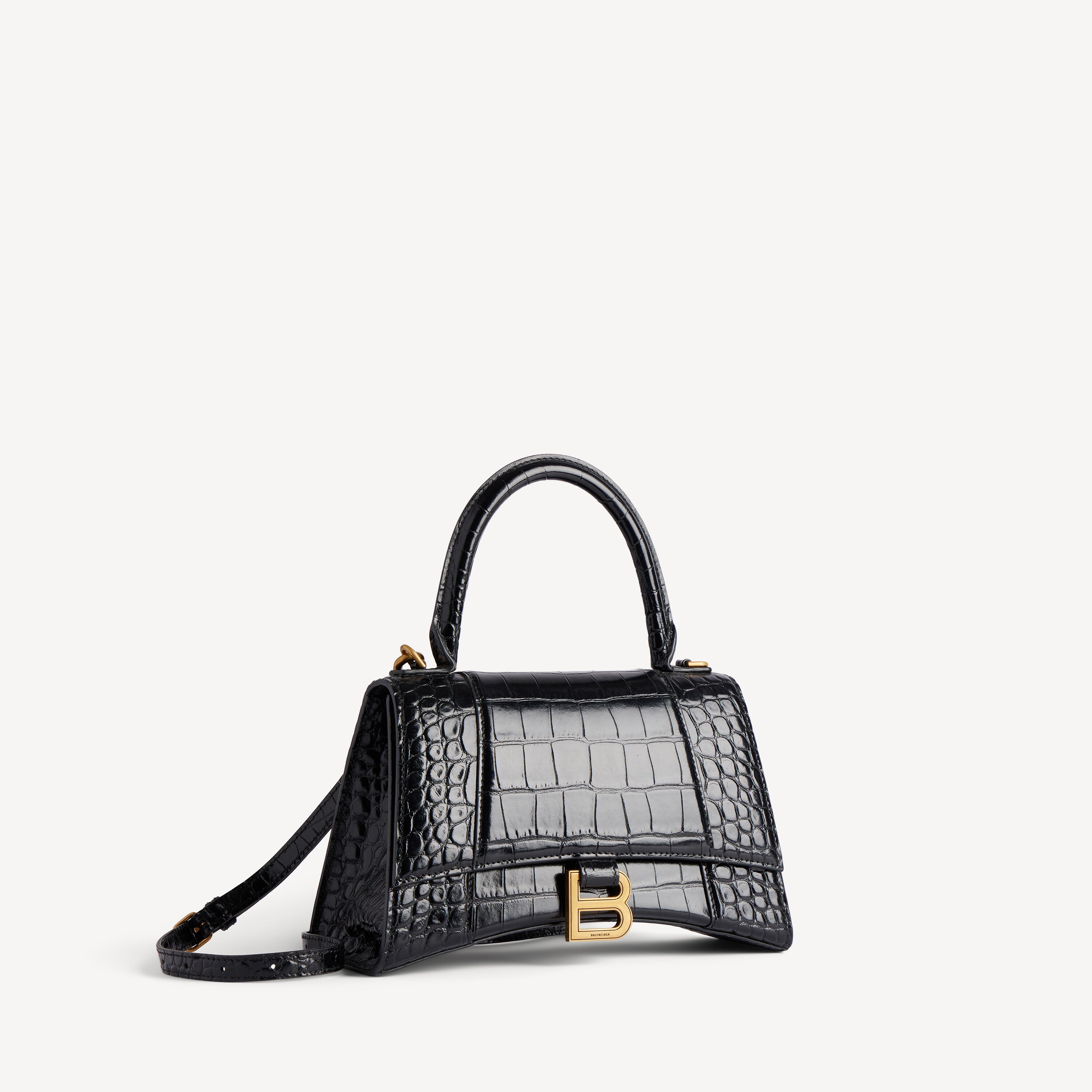 Women's Hourglass Handbag Small in Black