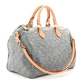 Monogram Denim Speedy Soft 30 Washed Gray